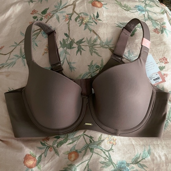 NWT Lane Bryant Modern Luxe Lightly Lined Balconette Bra Deep Purple Taupe 40C - Picture 5 of 9